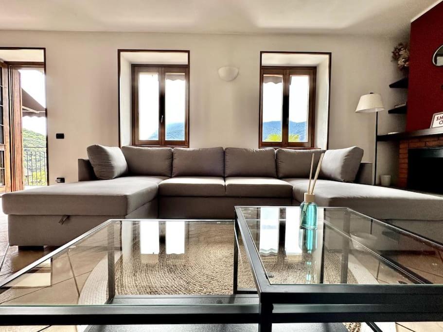 3Br Villetta Con Panoramica Sul Lago Nesso Exterior photo
